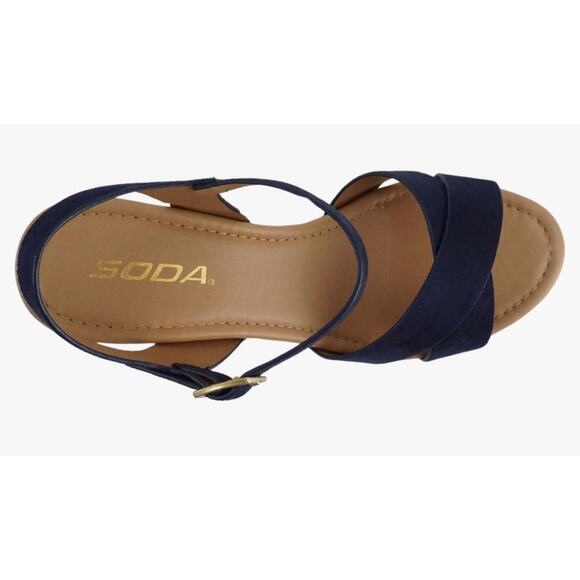 Crisscross Band Chunky Platform- Size 8.5 - Picture 4 of 12